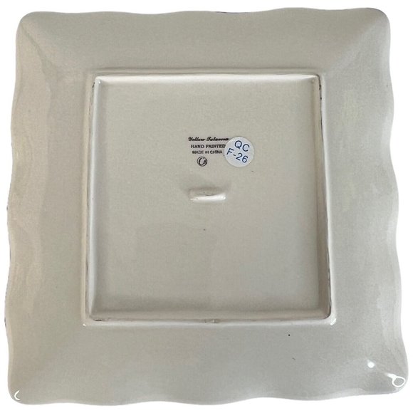 New Maxcera Yellow Talavera Ceramic Large Footed Mug And Square Salad Plate 9 IN - Picture 9 of 9